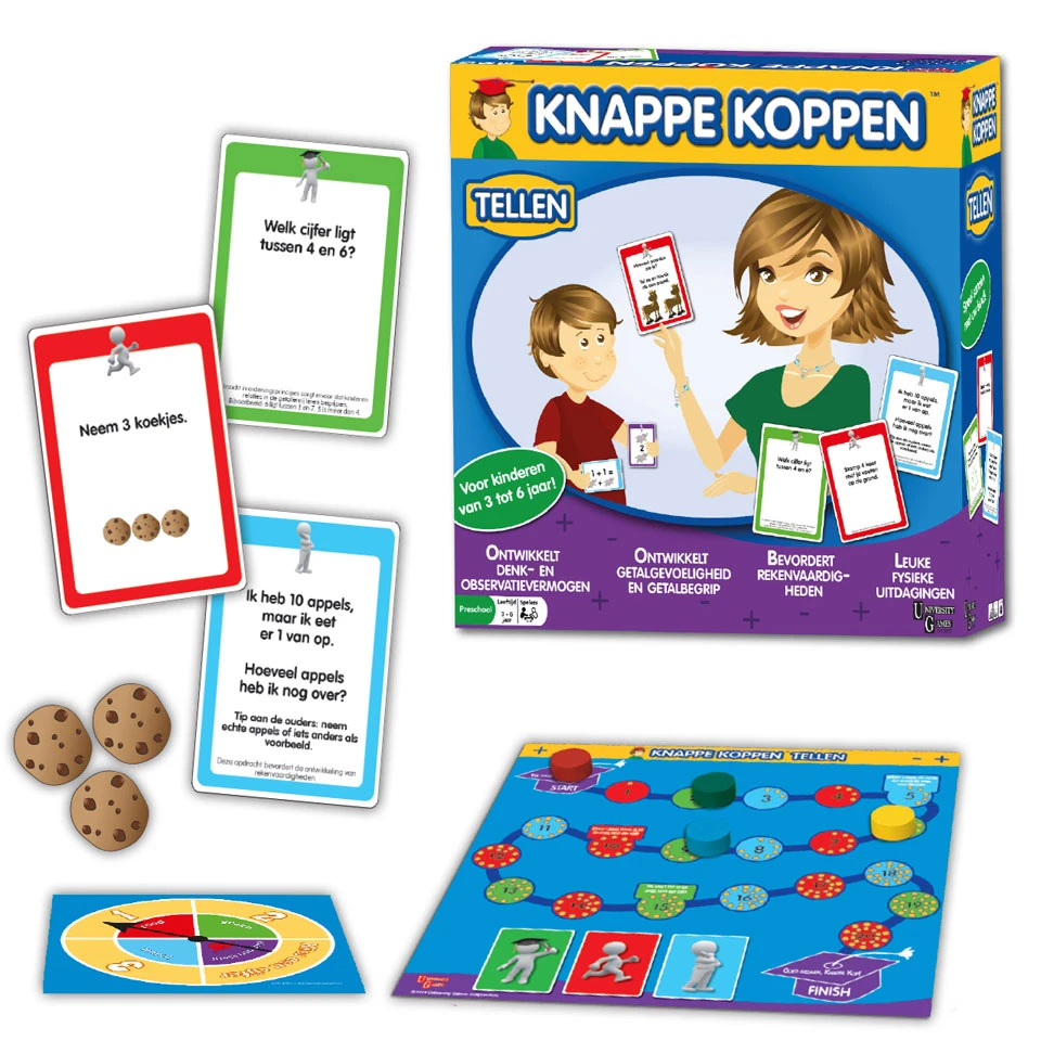 No Brand Knappe Koppen Tellen Spel 3 No Brand Knappe Koppen Tellen Spel