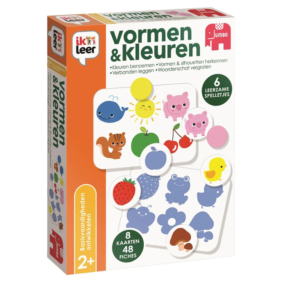 Jumbo Ik Leer Vormen & Kleuren 6 Leerzame Spelletjes 4 Jumbo Ik Leer Vormen & Kleuren 6 Leerzame Spelletjes - Afbeelding 2