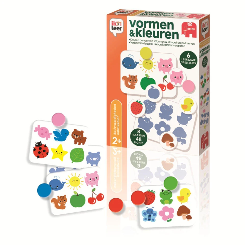 Jumbo Ik Leer Vormen & Kleuren 6 Leerzame Spelletjes 3 Jumbo Ik Leer Vormen & Kleuren 6 Leerzame Spelletjes