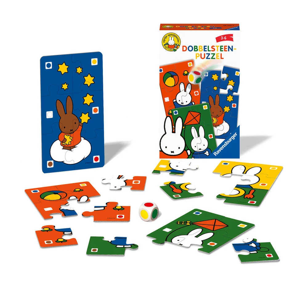 Ravensburger Nijntje Dobbelsteenpuzzel 4 Ravensburger Nijntje Dobbelsteenpuzzel - Afbeelding 2