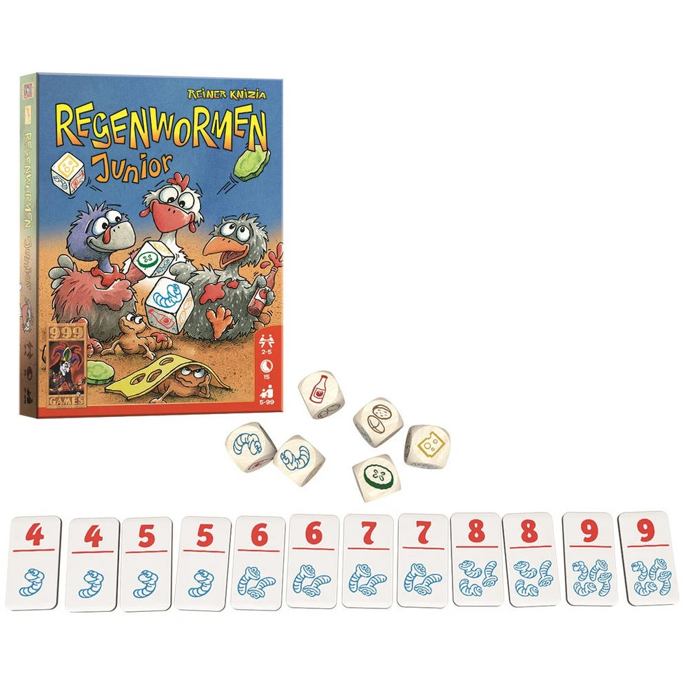 999 Games Regenwormen Junior (A13) 3 999 Games Regenwormen Junior (A13)