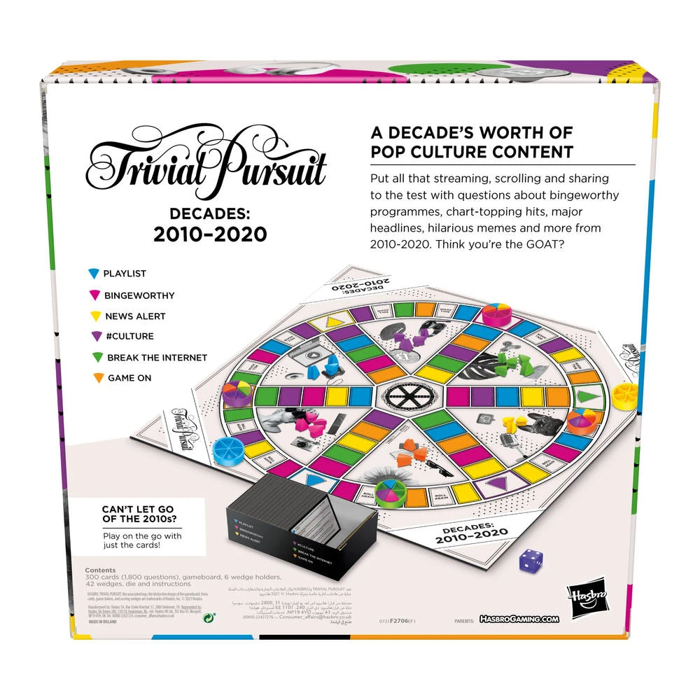 Hasbro Gaming Trivial Pursuit Decades 2010 - 2020 8 Hasbro Gaming Trivial Pursuit Decades 2010 - 2020 - Afbeelding 6