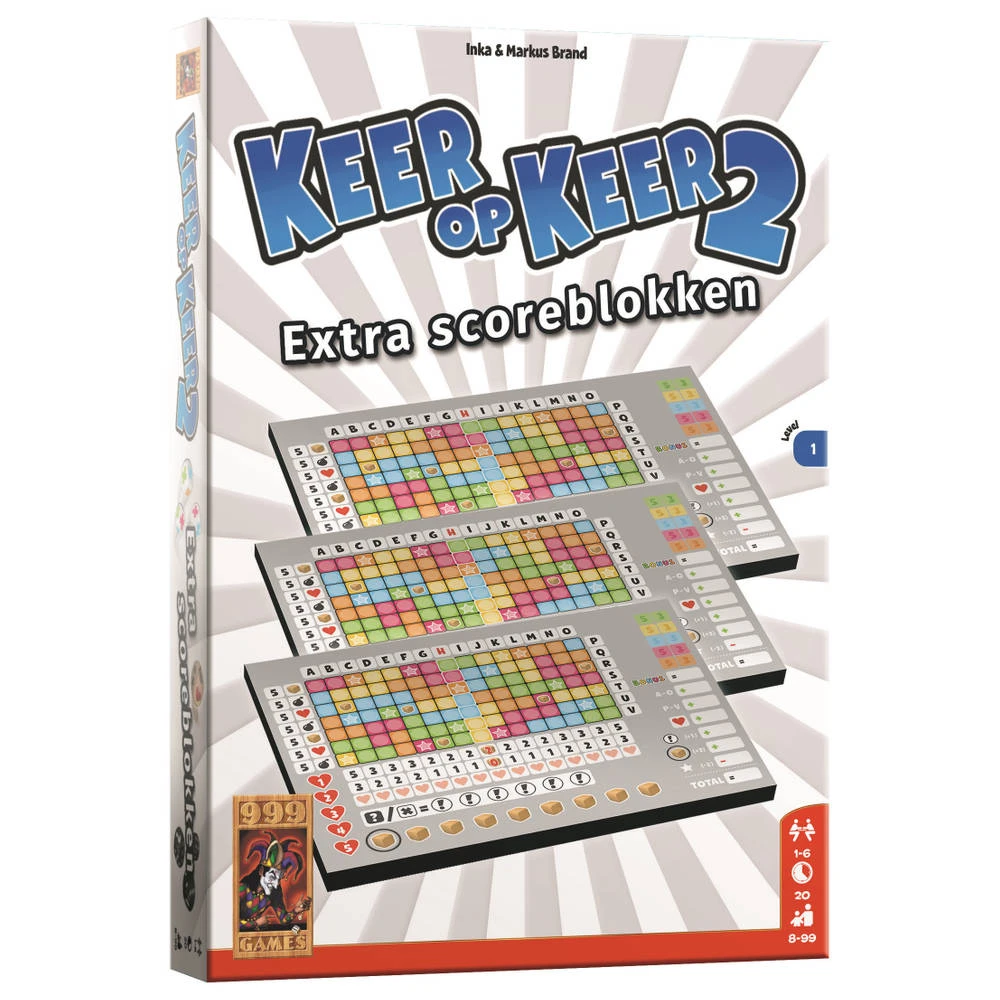 999 Games Keer Op Keer 2 Scoreblokken 4 999 Games Keer Op Keer 2 Scoreblokken - Afbeelding 2