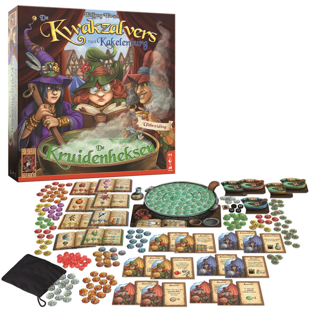 999 Games De Kwakzalvers Van Kakelenburg: De Kruidenheksen Uitbreiding 3 999 Games De Kwakzalvers Van Kakelenburg: De Kruidenheksen Uitbreiding