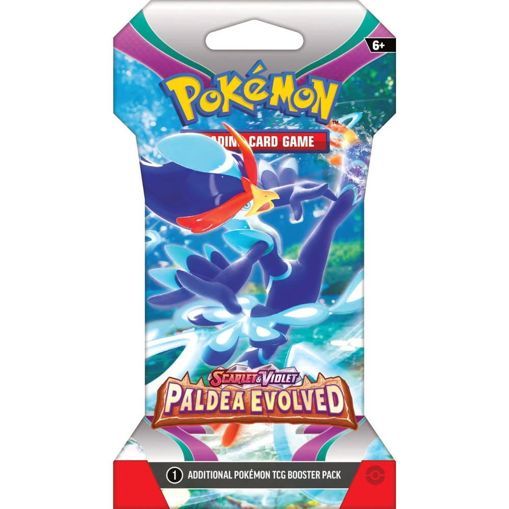 ASMODEE Pokémon TCG Scarlet & Violet Paldea Evolved Sleeved Booster 3 ASMODEE Pokémon TCG Scarlet & Violet Paldea Evolved Sleeved Booster