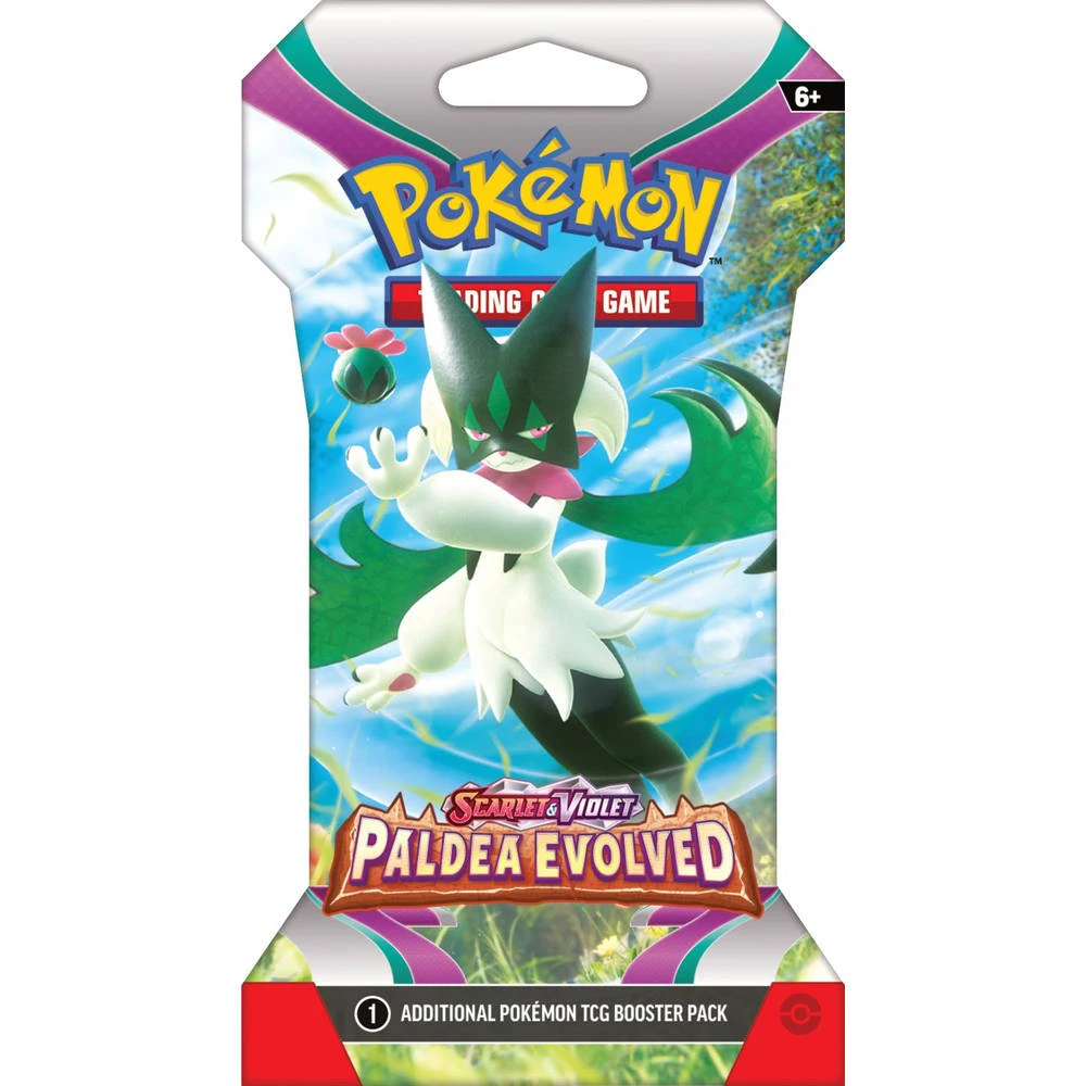 ASMODEE Pokémon TCG Scarlet & Violet Paldea Evolved Sleeved Booster 4 ASMODEE Pokémon TCG Scarlet & Violet Paldea Evolved Sleeved Booster - Afbeelding 2