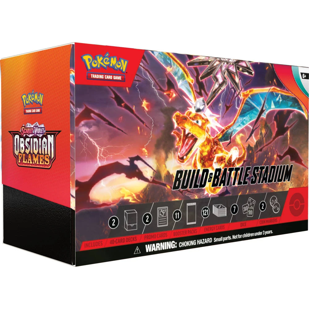 ASMODEE Pokémon TCG Scarlet & Violet Obsidian Flames Build & Battle Stadium 3 ASMODEE Pokémon TCG Scarlet & Violet Obsidian Flames Build & Battle Stadium