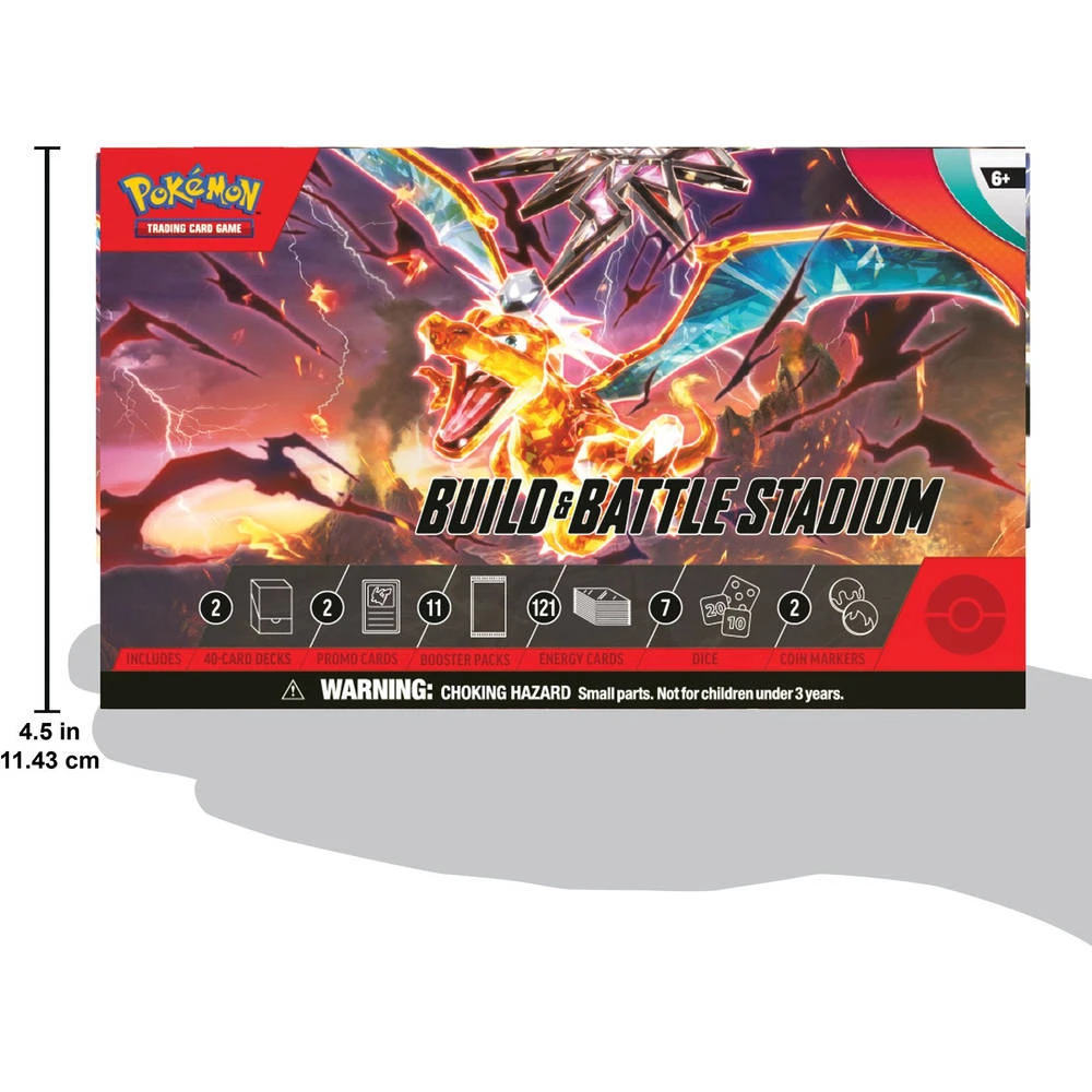 ASMODEE Pokémon TCG Scarlet & Violet Obsidian Flames Build & Battle Stadium 6 ASMODEE Pokémon TCG Scarlet & Violet Obsidian Flames Build & Battle Stadium - Afbeelding 4