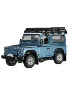 Britains 43217 - Land Rover Defender Met Roof Rack En Lier 1:32