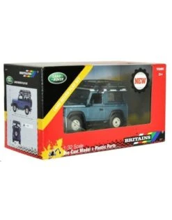 Britains 43217 - Land Rover Defender Met Roof Rack En Lier 1:32 -Speelgoed Promotie britains britains 43217 land rover defender met ro 6