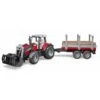 Bruder 2046 - Massey Ferguson 7480 Met Frontlader En Houttransport Aanhanger 2 Bruder 2046 - Massey Ferguson 7480 Met Frontlader En Houttransport Aanhanger -Speelgoed Promotie bruder bruder 2046 massey ferguson 7480 met frontl