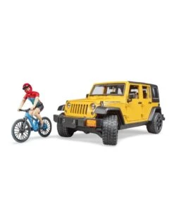 Bruder 2543 - Jeep Wrangler Rubicon Unlimited Met Mountainbike En Speelfiguur -Speelgoed Promotie bruder bruder 2543 jeep wrangler rubicon unlimited 2