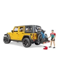 Bruder 2543 - Jeep Wrangler Rubicon Unlimited Met Mountainbike En Speelfiguur -Speelgoed Promotie bruder bruder 2543 jeep wrangler rubicon unlimited 4