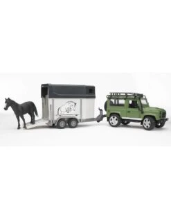 Bruder 2592 - Landrover Met Paardentrailer