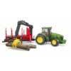 Bruder 3054 - John Deere 7930 Met Bomentrailer En 4 Boomstammen -Speelgoed Promotie bruder bruder 3054 john deere 7930 met bomentraile
