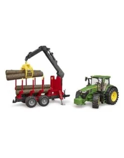 Bruder 3154 - John Deere 7R 350 Met Bomentrailer En 4 Boomstammen -Speelgoed Promotie bruder bruder 3154 john deere 7r 350 met bomentrai 2