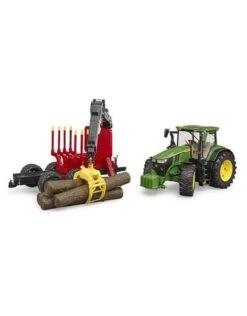 Bruder 3154 - John Deere 7R 350 Met Bomentrailer En 4 Boomstammen -Speelgoed Promotie bruder bruder 3154 john deere 7r 350 met bomentrai 3