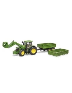 Bruder 3155 - John Deere 7R Met Voorlader En Aanhanger -Speelgoed Promotie bruder bruder 3155 john deere 7r met voorlader en 4