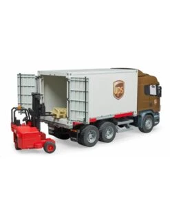 Bruder 3581 - Scania R-vrachtwagen UPS Met Heftruck 11 Bruder 3581 - Scania R-vrachtwagen UPS Met Heftruck -Speelgoed Promotie bruder bruder 3581 scania r vrachtwagen ups met he 3