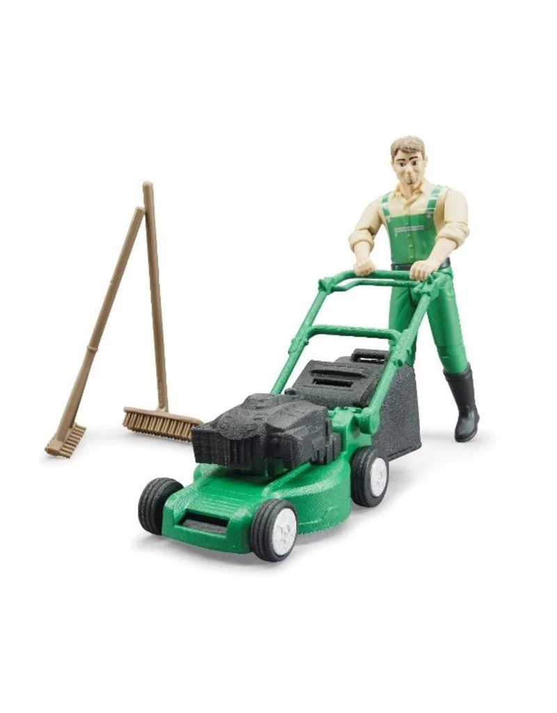 Bruder 62103 -Tuinman Met Grasmaaier 5 Bruder 62103 -Tuinman Met Grasmaaier - Afbeelding 3