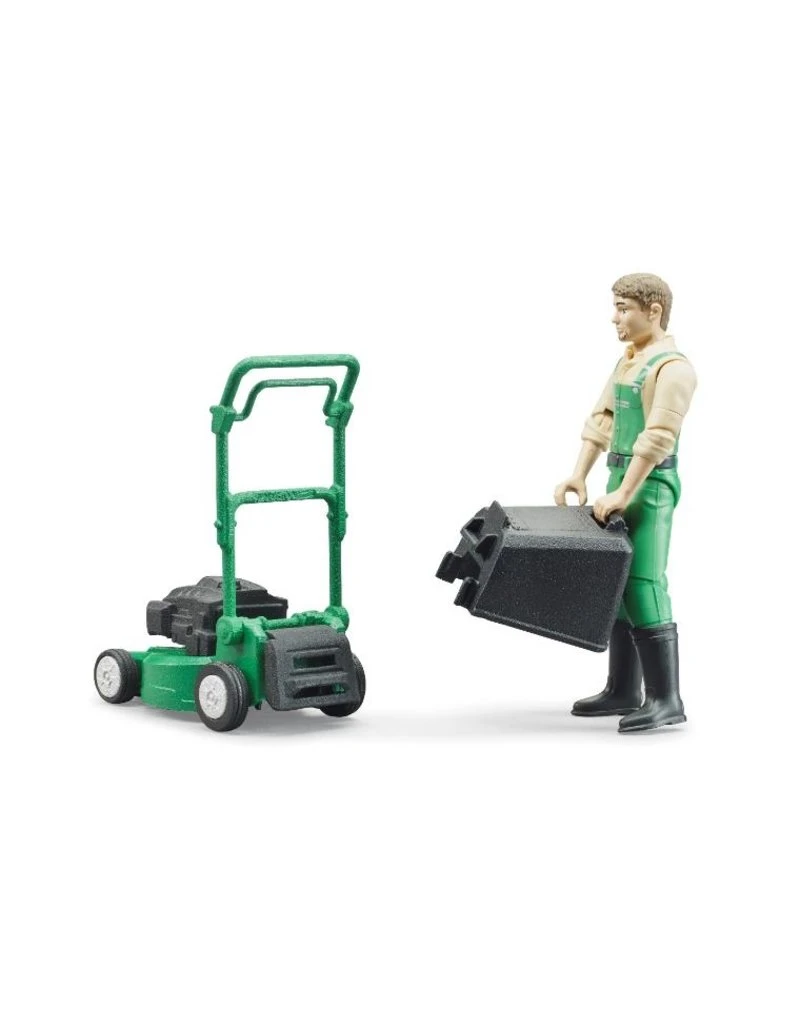 Bruder 62103 -Tuinman Met Grasmaaier 6 Bruder 62103 -Tuinman Met Grasmaaier - Afbeelding 4