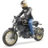 Bruder 63050 - Ducati Scrambler Cafe Racer En Berijder -Speelgoed Promotie bruder bruder 63050 ducati scrambler cafe racer en