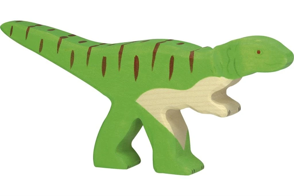 Holztiger Dinos': allosaurus 21x2x9cm, hout 3 Holztiger Dinos': allosaurus 21x2x9cm, hout