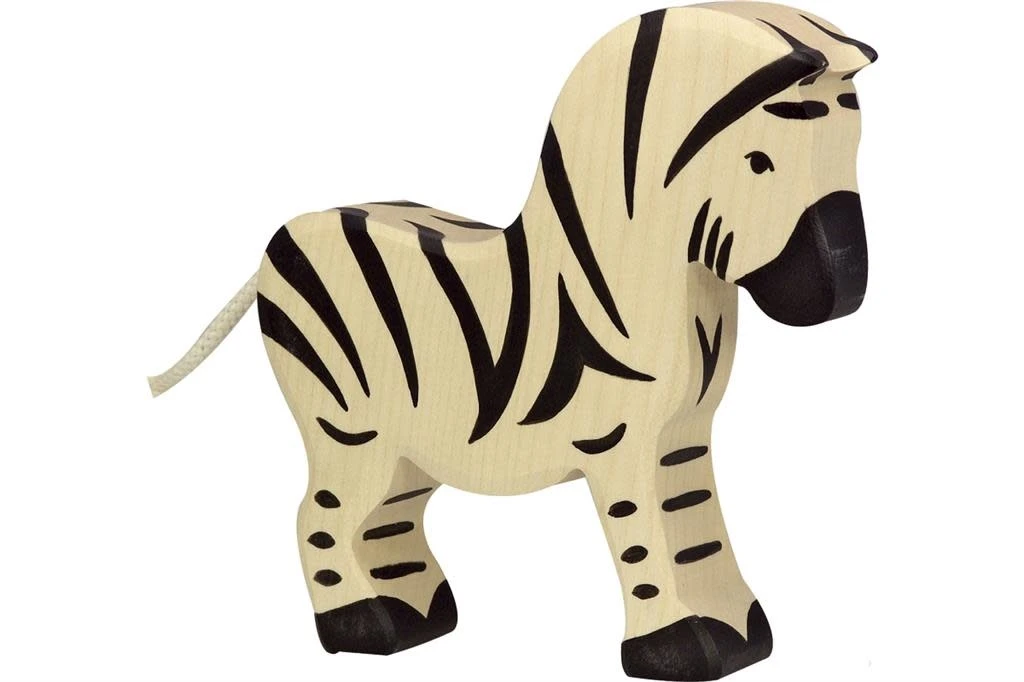 Holztiger Wildernis: zebra 15x3x14cm, hout 3 Holztiger Wildernis: zebra 15x3x14cm, hout