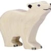 Holztiger Zeedieren: ijsbeer klein, kop omhoog 10x2x8cm, hout -Speelgoed Promotie holztiger zeedierenijsbeerkleinkopomhoog10x2x8cmho