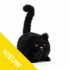 Jellycat Knuffels - Zwarte Kitten, 10cm (Kitten Caboodle Black)