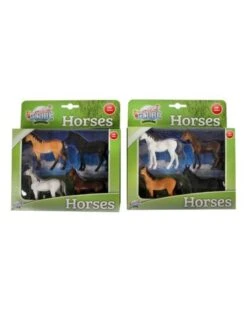 Kids Globe 570199 - Set Met 4 Paarden 1:32