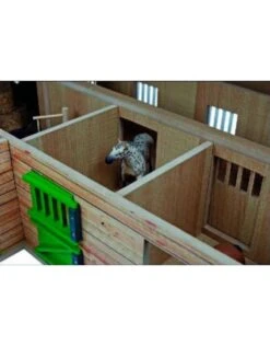 Kids Globe 610211 - Paardenhoekstal Met3 Boxen En Berging1:24 Bruin/zwart (geschikt Voor Schleich) -Speelgoed Promotie kids globe kids globe 610211 paardenhoekstal met3 2