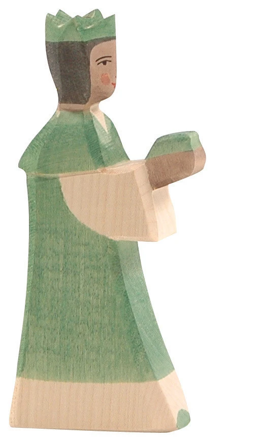 Ostheimer Ostheimer Houten Speelfiguren - King Groen 3 Ostheimer Ostheimer Houten Speelfiguren - King Groen