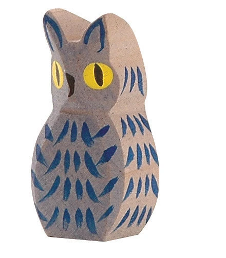 Ostheimer Ostheimer Houten Speelfiguren - Uil Blauw 3 Ostheimer Ostheimer Houten Speelfiguren - Uil Blauw