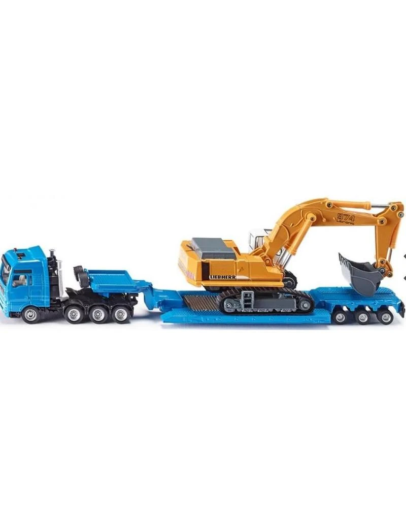 Siku 1847 - Dieplader Met Graafmachine 1:87 3 Siku 1847 - Dieplader Met Graafmachine 1:87