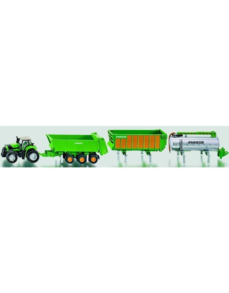 Siku 1848 - Deutz Met Joskin Aanhangerset 1:87 3 Siku 1848 - Deutz Met Joskin Aanhangerset 1:87