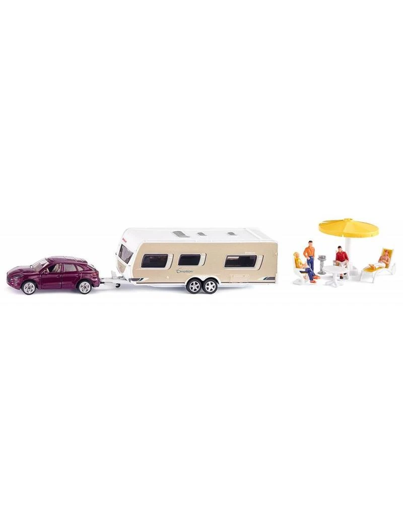 Siku 2542 - Porsche Cayenne Met Caravan 1:55 3 Siku 2542 - Porsche Cayenne Met Caravan 1:55