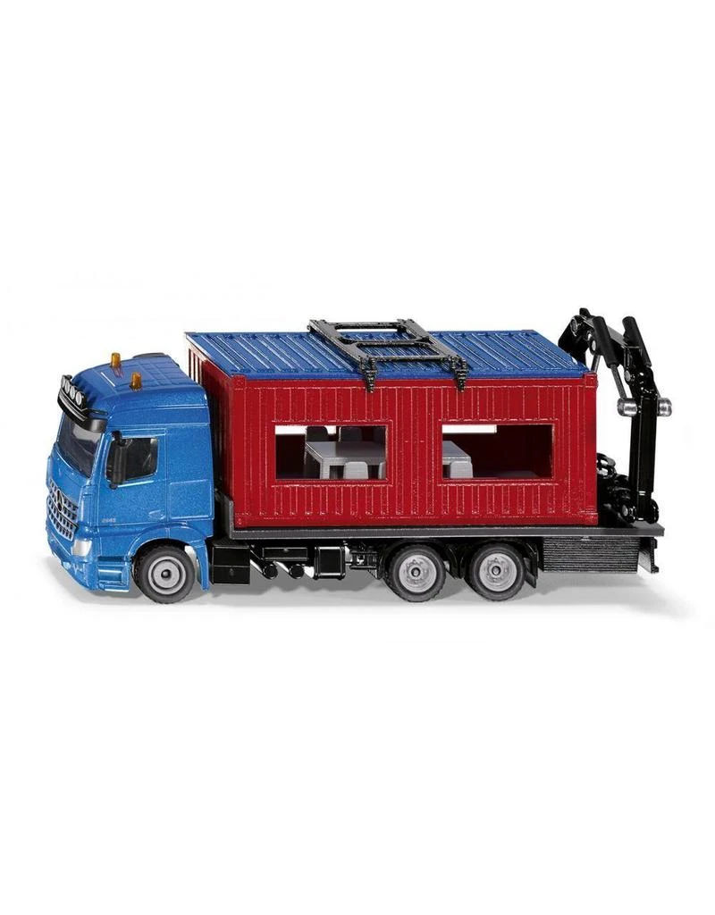 Siku 3556 - Mercedes Met Bouwcontainer 1:50 3 Siku 3556 - Mercedes Met Bouwcontainer 1:50
