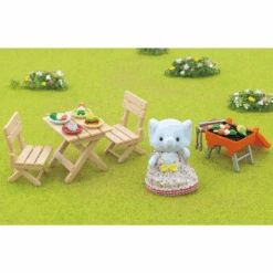 Sylvanian Families BBQ Picknick Set- Olifant Meisje -Speelgoed Promotie sylvanian families bbq picknick set olifant meisje 2